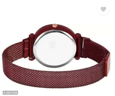 Stylish Red Metal Analog Watches For Women-thumb4