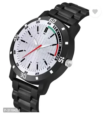 Stylish Black PU Analog Watch For Men-thumb3