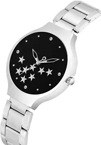 Stylish Black Metal Analog Watches For Women-thumb1