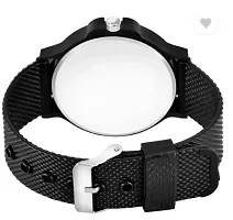 Stylish Black PU Analog Watches For Men-thumb3