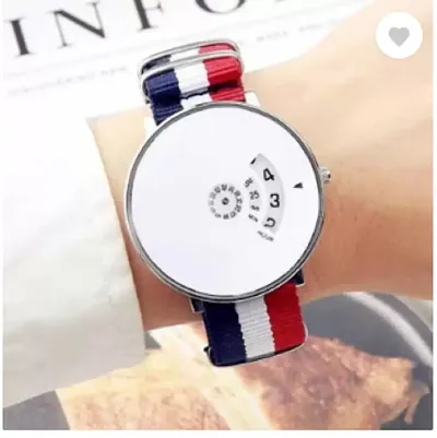 Unique Dial Multicolored Strap Watches For Men