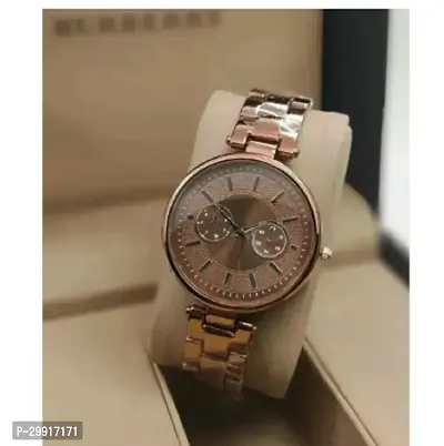 Stylish Brown Metal Analog Watches For Women-thumb0