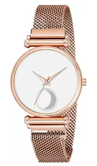 Stylish White Metal Analog Watches For Women-thumb1