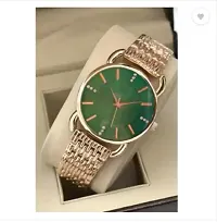 Stylish Golden Metal Analog Watches For Women-thumb1