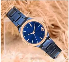 Stylish Blue Metal Analog Watches For Women-thumb3