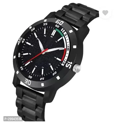 Stylish Black PU Analog For Men-thumb3