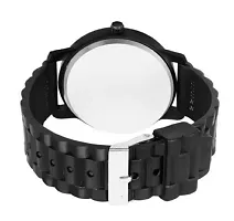 Stylish Black PU Analog Watch For Men-thumb2