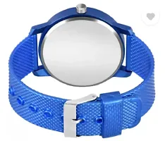 Stylish Blue PU Analog Watches For Men-thumb2