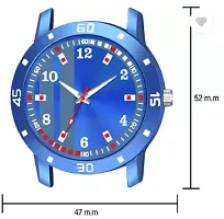 Stylish Blue PU Analog For Men-thumb3