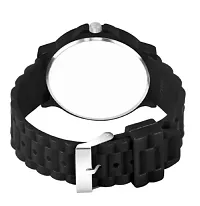 Stylish Black PU Analog For Men-thumb1