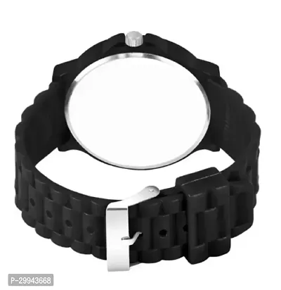 Stylish Black PU Analog For Men-thumb2