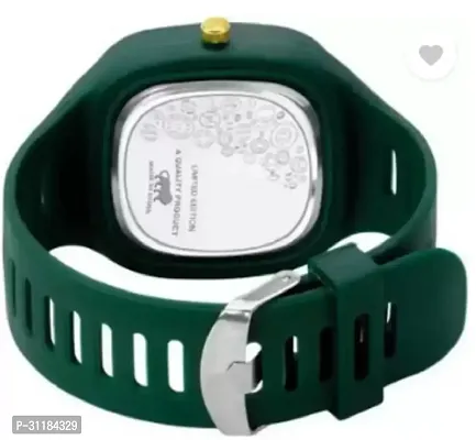 Stylish Green PU Analog Watch For Men-thumb3