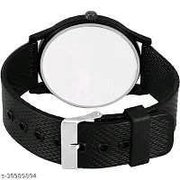 Stylish Black PU Analog Watches For Men-thumb2