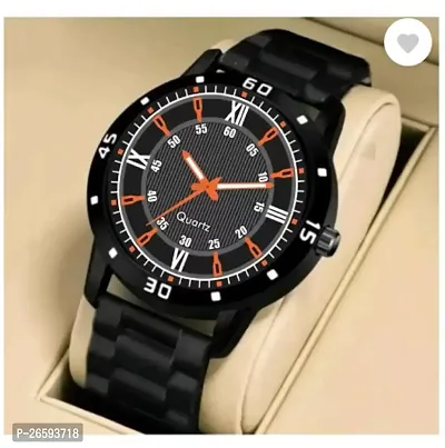 Stylish Black PU Analog Watches For Men