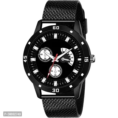 Stylish Black Analog Watches For Men-thumb0