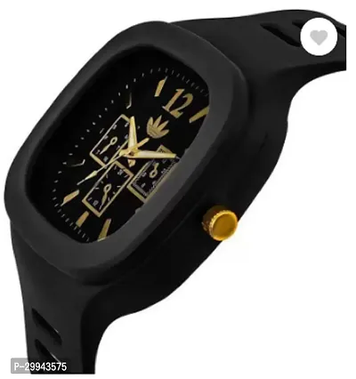 Stylish Black PU Analog For Men-thumb3