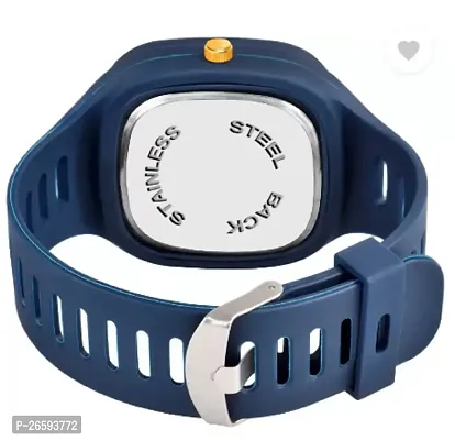 Stylish Blue PU Analog Watches For Men-thumb2