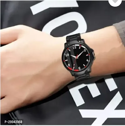 Stylish Black PU Analog For Men-thumb3