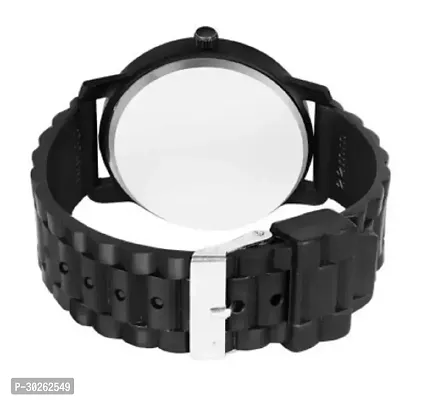 Stylish Black PU Analog Watch For Men-thumb3