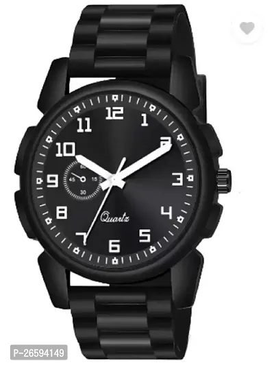 Stylish Black PU Analog Watches For Men