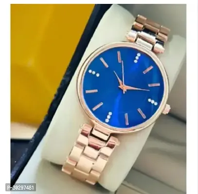 Stylish Golden Metal Analog Watches For Women-thumb2