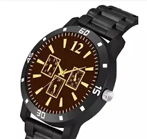 Stylish Black PU Analog Watch For Men-thumb2