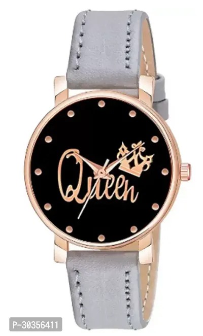 Stylish Genuine Leather Analog Watch For Women-thumb0