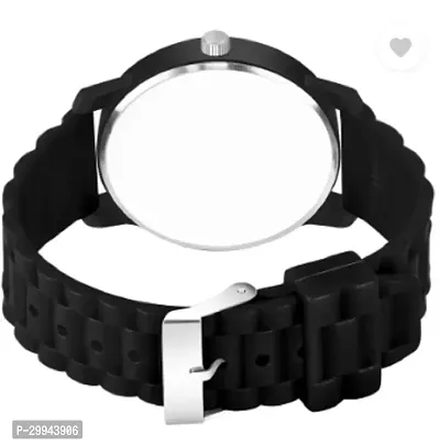 Stylish Black PU Analog For Men-thumb3