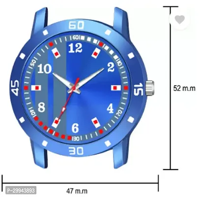 Stylish Blue PU Analog For Men-thumb4