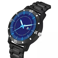 Stylish Black PU Analog Watch For Men-thumb2