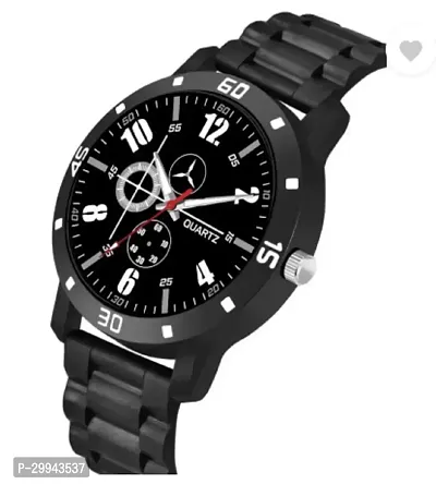 Stylish Black PU Analog For Men-thumb3