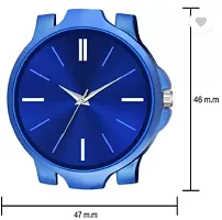 Stylish Blue PU Analog Watch For Men-thumb3