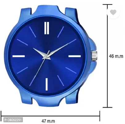 Stylish Blue PU Analog Watch For Men-thumb4