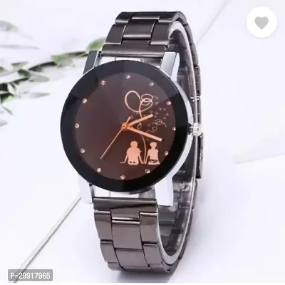 Stylish Black Metal Analog Watches For Women-thumb3