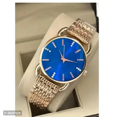 Stylish Golden Metal Analog Watches For Women-thumb3