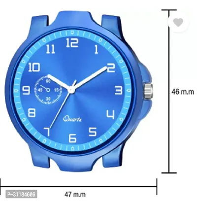 Stylish Blue PU Analog Watch For Men-thumb4