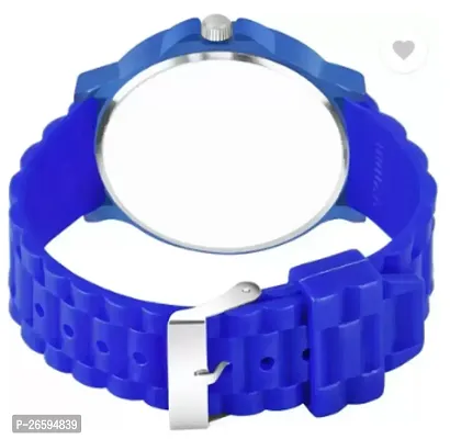 Stylish Blue PU Analog Watches For Men-thumb2