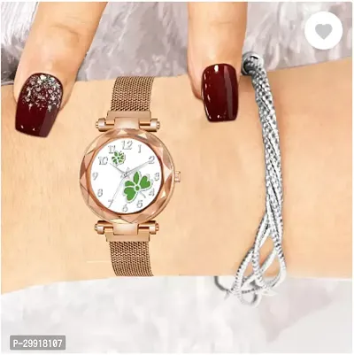 Stylish White Metal Analog Watches For Women-thumb2