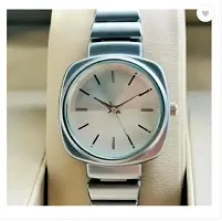 Stylish Silver Metal Analog Watches For Women-thumb1