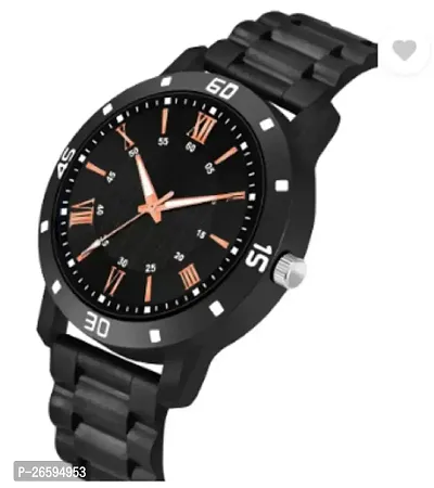 Stylish Black PU Analog Watches For Men-thumb4