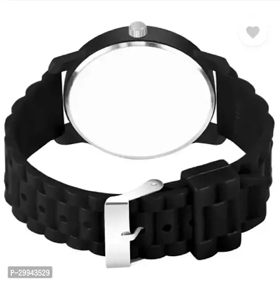 Stylish Black PU Analog For Men-thumb4