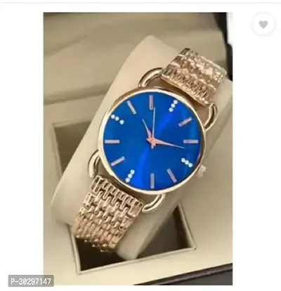 Stylish Golden Metal Analog Watches For Women-thumb2