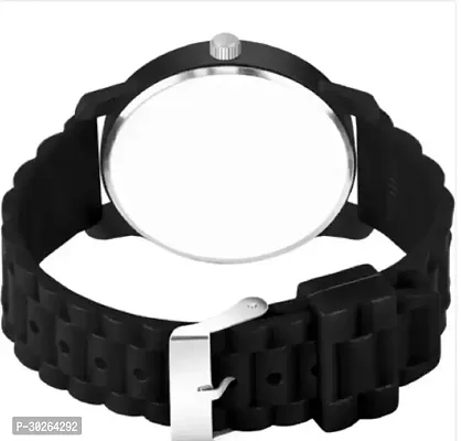 Stylish Black PU Analog Watch For Men-thumb3