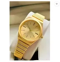 Stylish Golden Metal Analog Watches For Women-thumb1