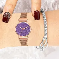 Stylish Metal Analog Watch For Women-thumb2