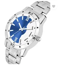 Stylish Blue Metal Analog Watches For Men-thumb2