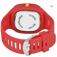 Stylish Red PU Analog Watches For Men-thumb2