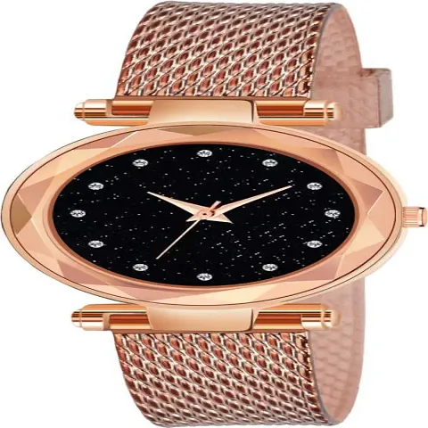 Scapper Analogue Girls' Watch (Rose-Gold Metal Strap) (Rose Gold)