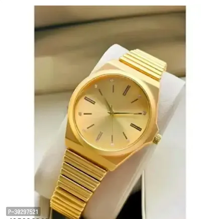 Stylish Golden Metal Analog Watches For Women