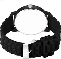 Stylish Black PU Analog Watch For Men-thumb3